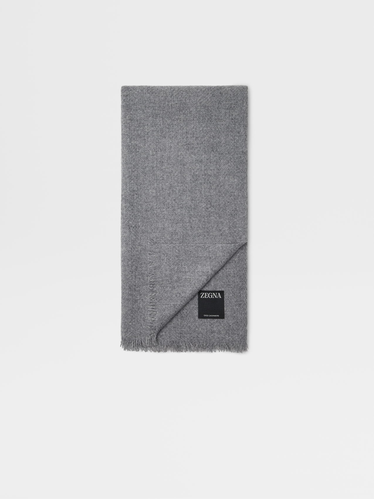 Grey Oasi Cashmere Scarf
